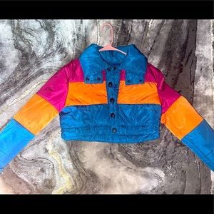 Cute puffer cropped jacket!